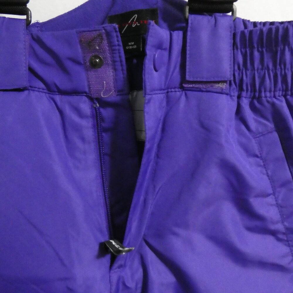 ALPINETEK | medium 12 (10-12) | Purple Ski - Snow - Snowboard Pants W/ Suspender - Picture 8 of 15